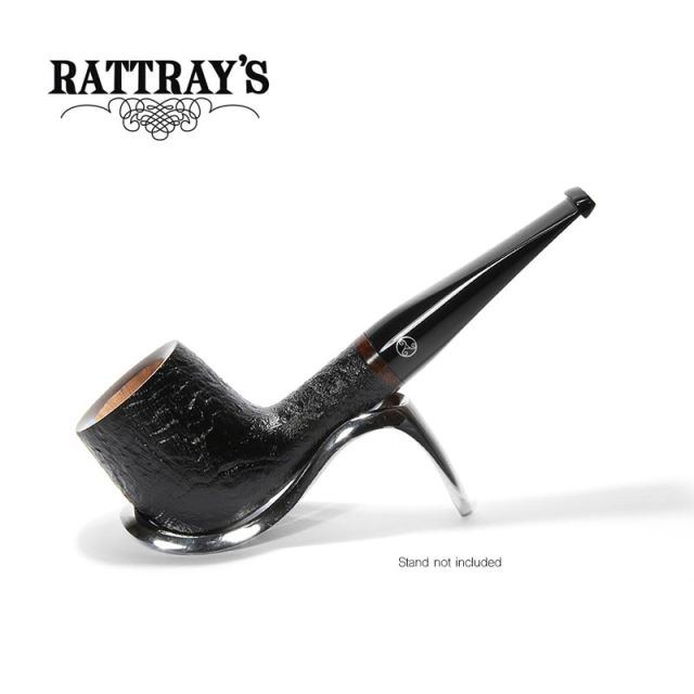 Rattray's Dark Reign Black Sandblast Pipe - Shape 121 Smoke-King