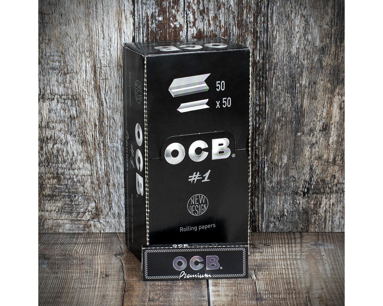  1 box - OCB Single Premium No1 rolling paper regular