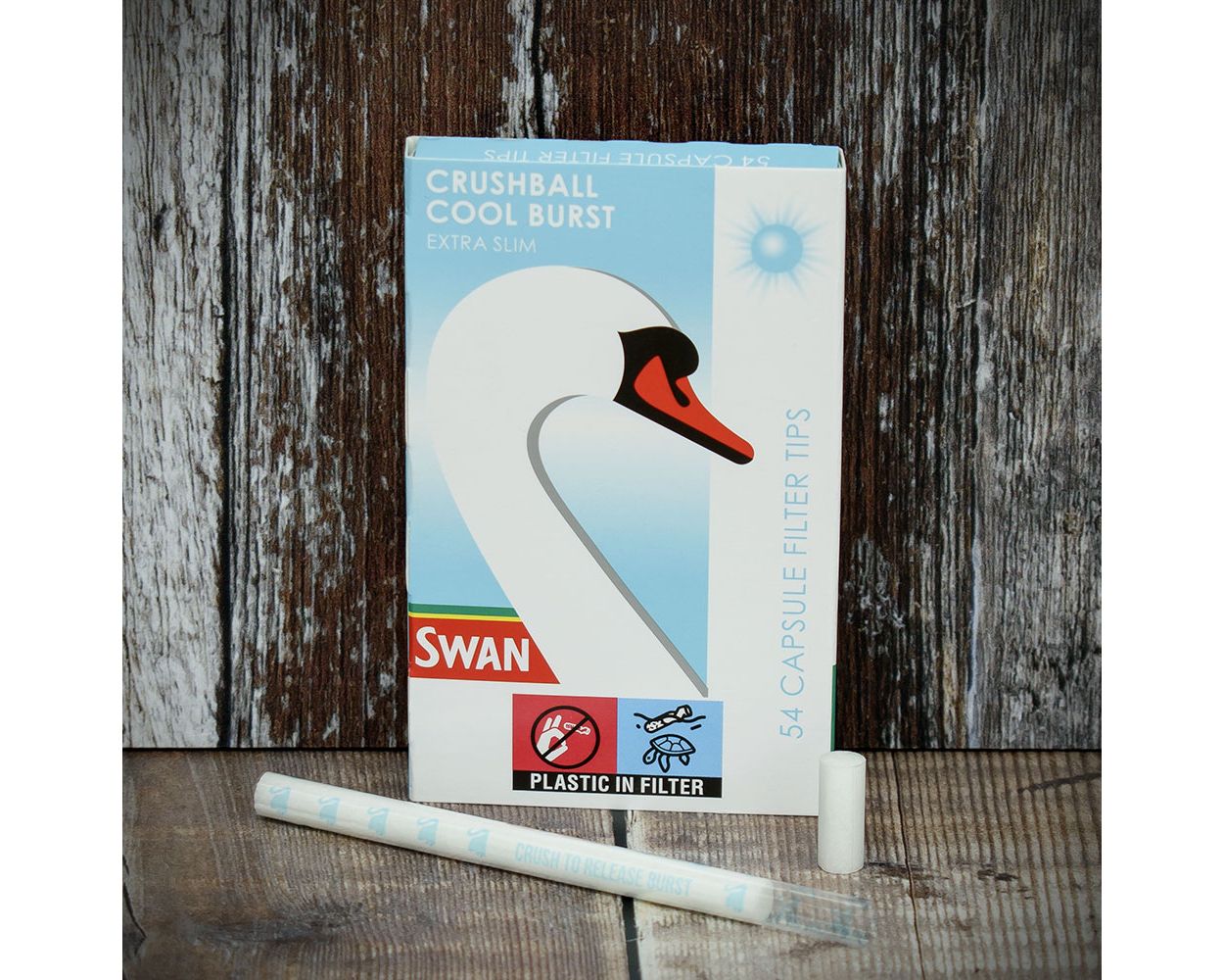 Swan Cool Burst Menthol Extra Slim Crushball Filter Tips (5mm) - 54 Pack