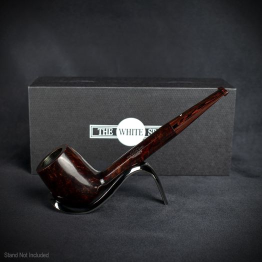 Alfred Dunhill White Spot Briar Smoking Pipe - Chestnut 4109