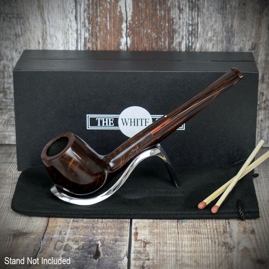 Alfred Dunhill White Spot Briar Smoking Pipe - Chestnut 4134