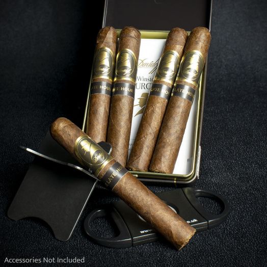 Davidoff Winston Churchill The Late Hour Petit Panatela Cigars - Tin of 5