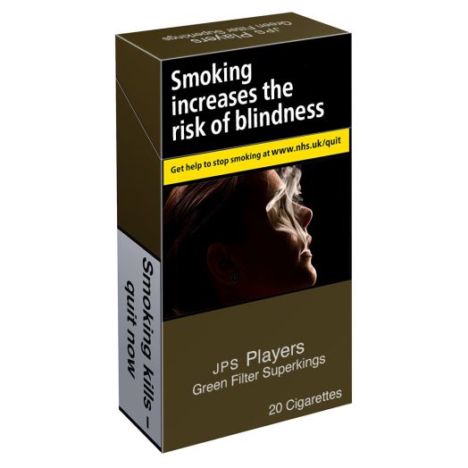 JPS Players Green Filter Superkings - 20 Cigarettes