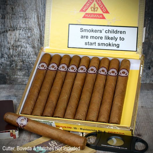 Montecristo No 4 Cuban Cigars - Box of 10