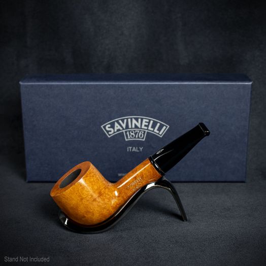 Savinelli Mini -  Smooth Briar Smoking Pipe - Shape 128 (6mm)