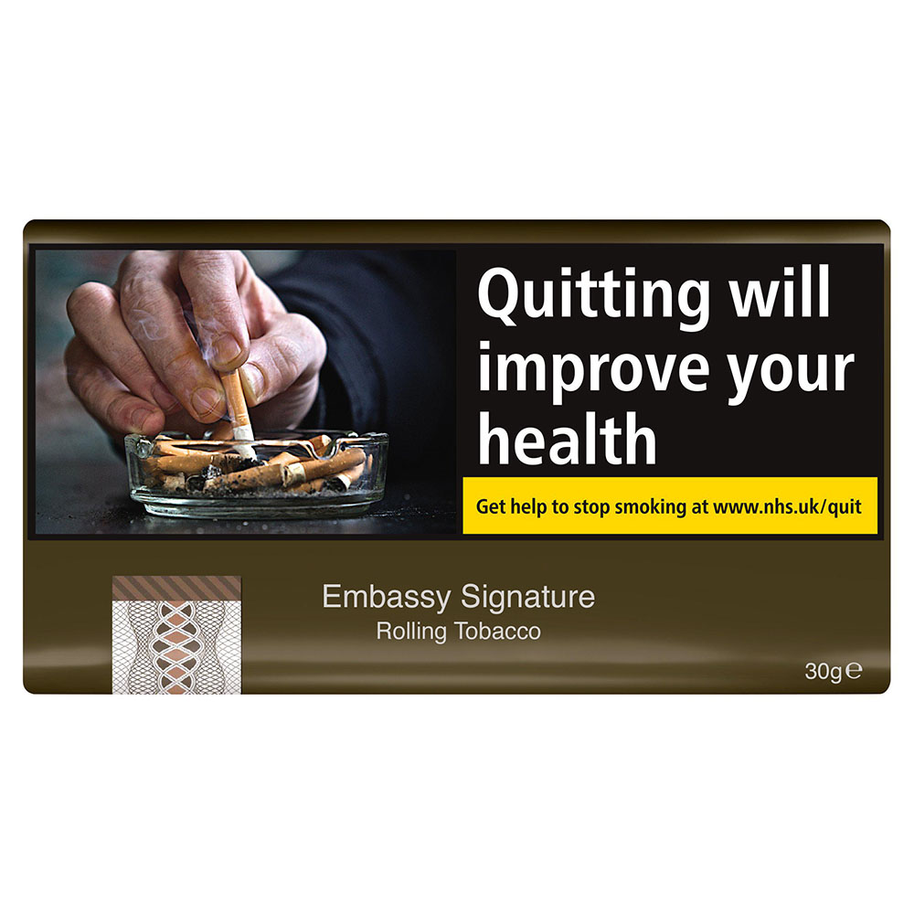 Embassy Signature Handrolling Tobacco 30g Pouch Smoke King